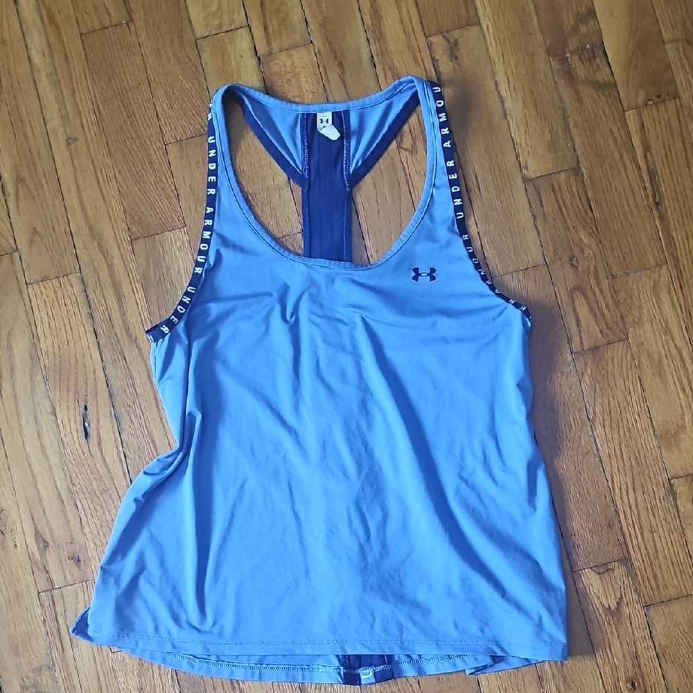Under Armour Women's Light Blue Tank Top - Picture 2 of 3